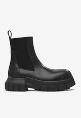 Rick Owens Beatle Bozo Tractors Ankle Boots  Black RP02E4881LGE99_82616