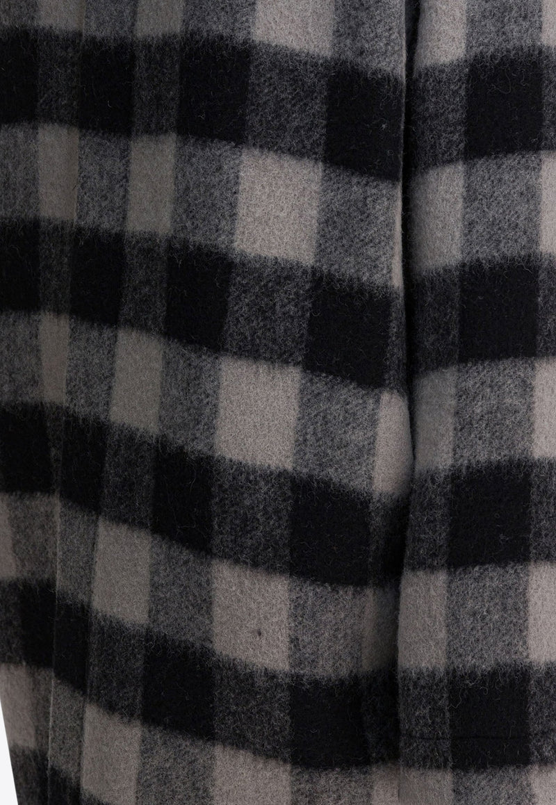 Rick Owens Island Checked Wool Coat Monochrome RP02E4909WJP09P_54bb3b4d-e739-498c-b912-8b3dfd1c4410