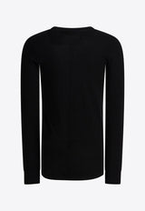 Rick Owens Crewneck Long-Sleeved T-shirt  Black RU02E1252JR09_5e61cb94-a2cb-46d5-9d7b-3e2d35f4aba3