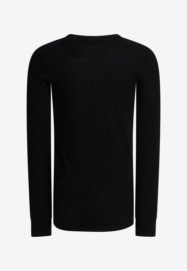 Rick Owens Crewneck Long-Sleeved T-shirt  Black RU02E1252JR09_5e61cb94-a2cb-46d5-9d7b-3e2d35f4aba3