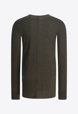 Rick Owens Basic Long-Sleeved T-shirt Green RU02E1252JR25_a744034e-f839-4400-8290-8f4b430ab891