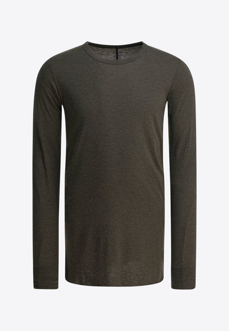 Rick Owens Basic Long-Sleeved T-shirt Green RU02E1252JR25_a744034e-f839-4400-8290-8f4b430ab891