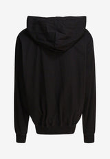 Rick Owens Drawstring Hooded Sweatshirt Black RU02E1281BA09_82817