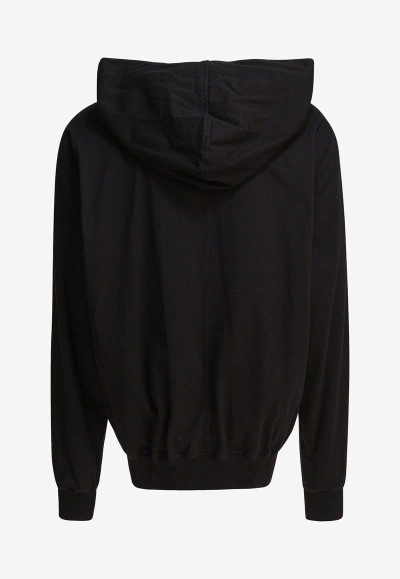 Rick Owens Drawstring Hooded Sweatshirt Black RU02E1281BA09_82817
