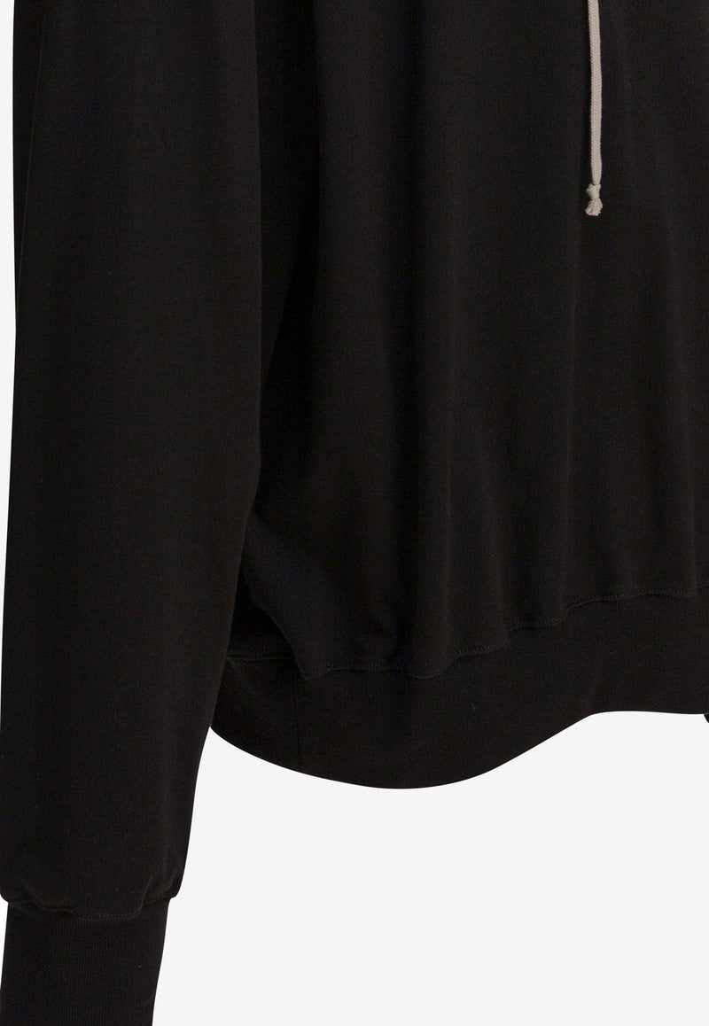 Rick Owens Drawstring Hooded Sweatshirt Black RU02E1281BA09_82817