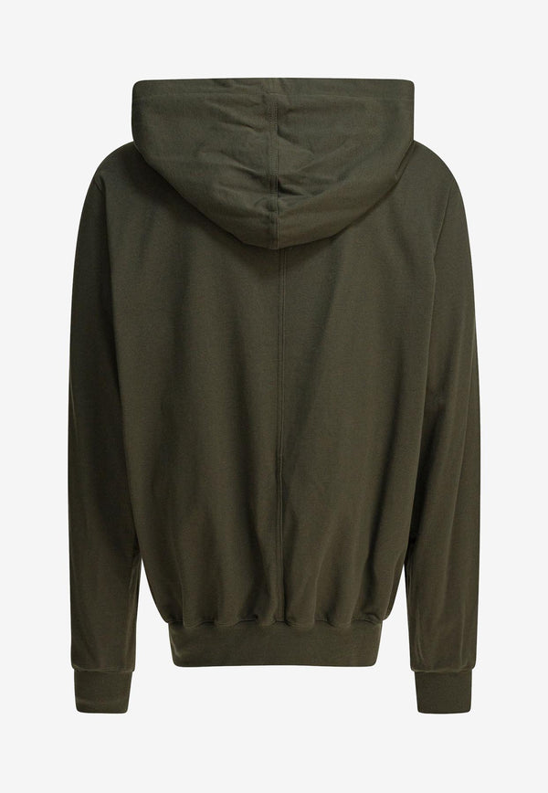 Rick Owens Drawstring Hooded Sweatshirt Green RU02E1281BA25_82868