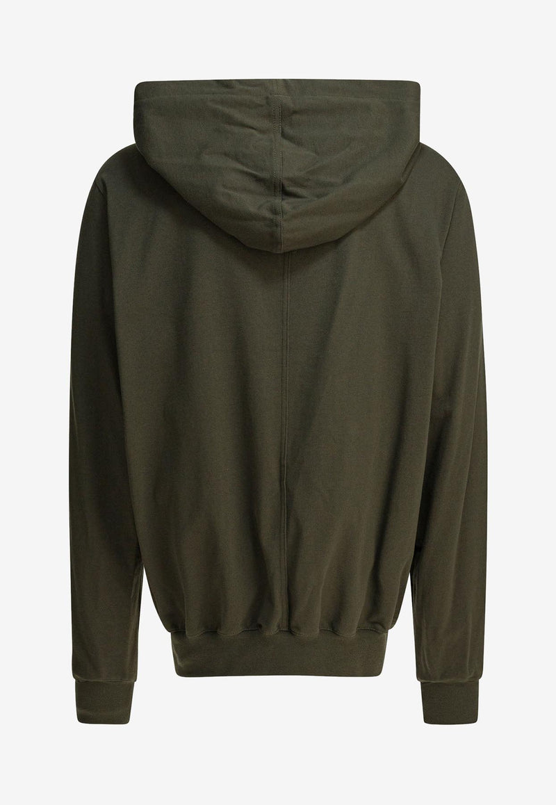 Rick Owens Drawstring Hooded Sweatshirt Green RU02E1281BA25_82868