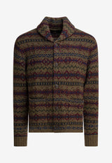 Ralph Lauren Wool Patterned Cardigan Brown 782973243001LODEN HEATHER MULTI_37990c53-296f-4801-8b48-2b31acd5f416