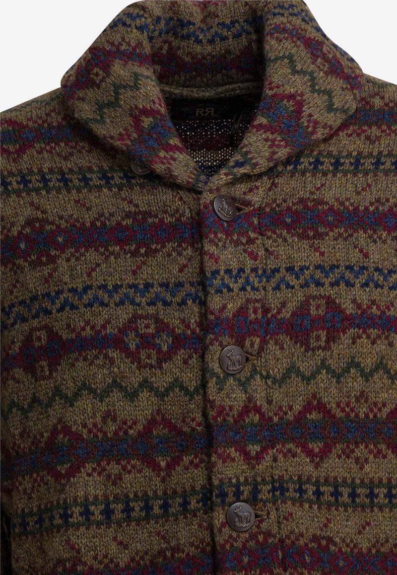 Ralph Lauren Wool Patterned Cardigan Brown 782973243001LODEN HEATHER MULTI_37990c53-296f-4801-8b48-2b31acd5f416