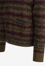 Ralph Lauren Wool Patterned Cardigan Brown 782973243001LODEN HEATHER MULTI_37990c53-296f-4801-8b48-2b31acd5f416