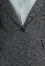 Sa Su Phi Single-Breasted Checked Blazer W25742GR0950_ce1627f9-50f9-403c-b33b-2f60fcaa1865