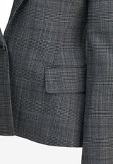 Sa Su Phi Single-Breasted Checked Blazer W25742GR0950_ce1627f9-50f9-403c-b33b-2f60fcaa1865