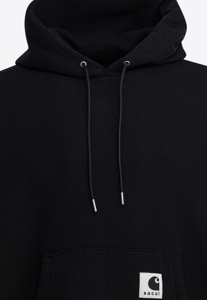 Sacai Sacai X Carhartt Wip Logo Patch Hooded Sweatshirt Black 25-00993S001_7d4ff6ae-f384-4611-b91e-5fae731236f2