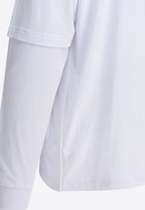 Sacai Sacai X Carhartt Wip Logo Patch Long-Sleeved T-shirt White 25-00994S101_8e4ec625-d8aa-4b47-9019-144cfc434592