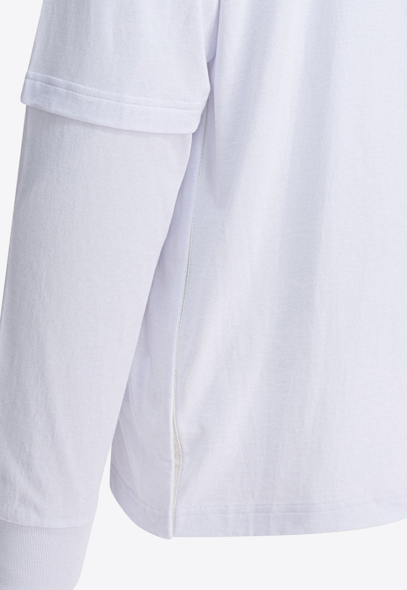 Sacai Sacai X Carhartt Wip Logo Patch Long-Sleeved T-shirt White 25-00994S101_8e4ec625-d8aa-4b47-9019-144cfc434592