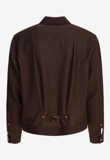 Sacai Suiting Button-Up Jacket Brown 25-03745M601_dd72a415-9e1c-4a9b-a574-50e5a3cfebe0