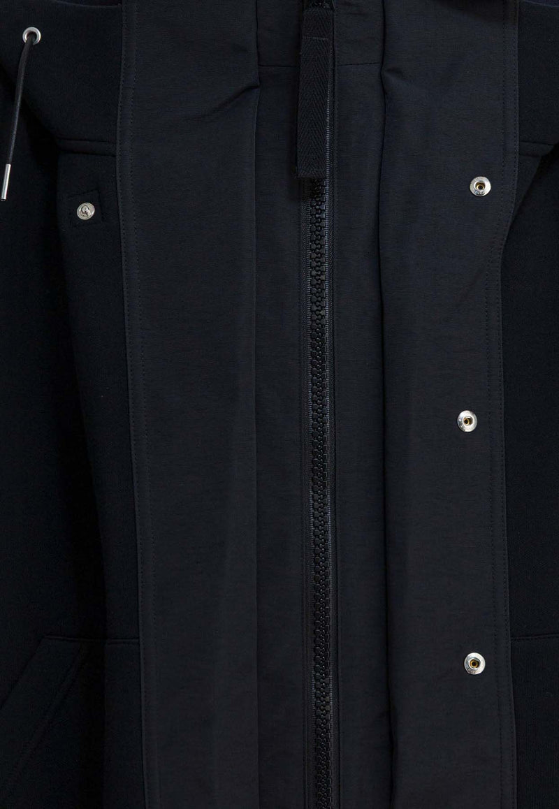 Sacai Zip-Up Layered Hooded Jacket Black 25-03812M001_0df01921-75f4-41be-be89-49f3355d1b64
