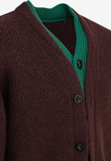 Sacai Wool-Blend Layered Cardigan Brown 25-03839M601_ff28509d-a5ca-476d-aa04-cb02d446f81f