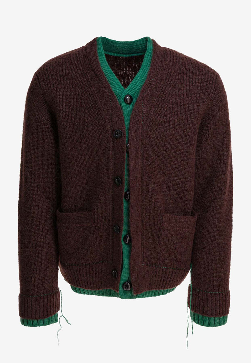 Sacai Wool-Blend Layered Cardigan Brown 25-03839M601_ff28509d-a5ca-476d-aa04-cb02d446f81f