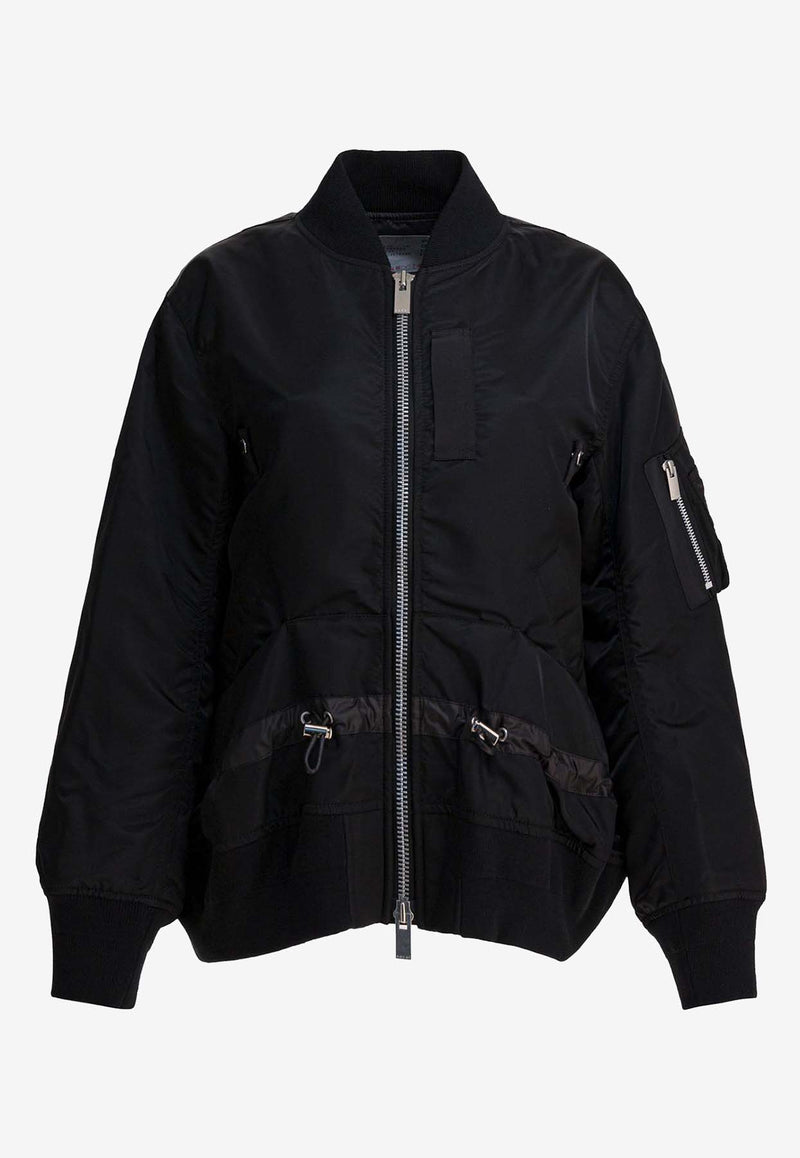 Sacai Twill Bomber Jacket Black 25-07992001_02b86465-c289-4ee1-81bf-b1f9e2054635