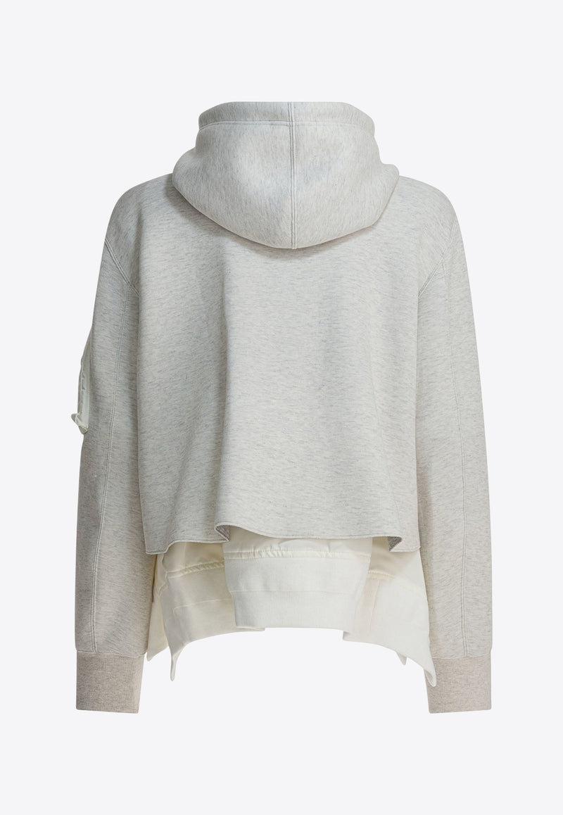 Sacai Layered Zip-Up Sweatshirt Gray 25-08171060_3663653e-3623-479c-b7fb-ccface4ff64b