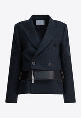 Sacai Wool Double-Breasted Coat Gray 25-08205327_2a77a800-0d37-498d-99a2-586dfd3c70f0