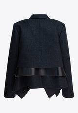 Sacai Wool Double-Breasted Coat Gray 25-08205327_2a77a800-0d37-498d-99a2-586dfd3c70f0