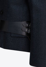 Sacai Wool Double-Breasted Coat Gray 25-08205327_2a77a800-0d37-498d-99a2-586dfd3c70f0