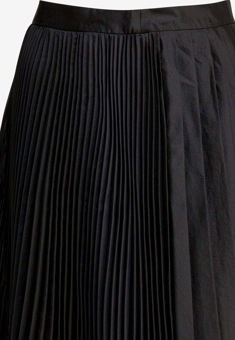 Sandbeige Pleated Maxi Skirt SBB3SK02ACBLACK_41d3793f-6d9a-43be-b0b4-a3415acd840a