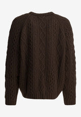 Sandbeige Wool Crewneck Sweater SBC3NT03ACMOCHA BROWN_cac52f3a-7205-4b68-9ff6-45eb0b0536fc