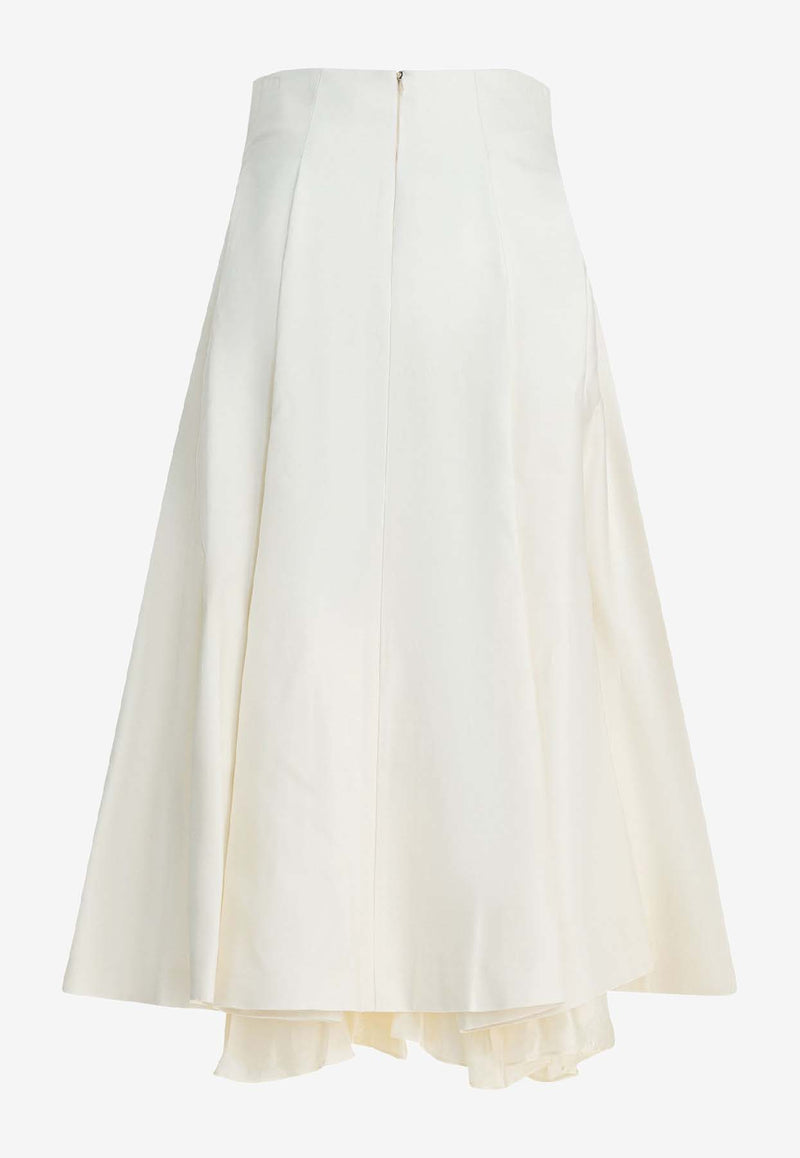 Sandbeige Pleated Midi Skirt SBC3SK04ACCREAM_d049de9c-9f64-4cc3-9d5f-e968a158183d