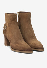 Santoni 65 Suede Ankle Boots with Strap WTEZ71846PC4NMGSM40_7b605315-552b-4b45-bcc6-1be06dafc2e8