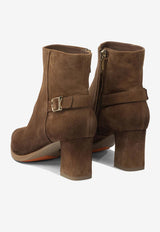 Santoni 65 Suede Ankle Boots with Strap WTEZ71846PC4NMGSM40_7b605315-552b-4b45-bcc6-1be06dafc2e8