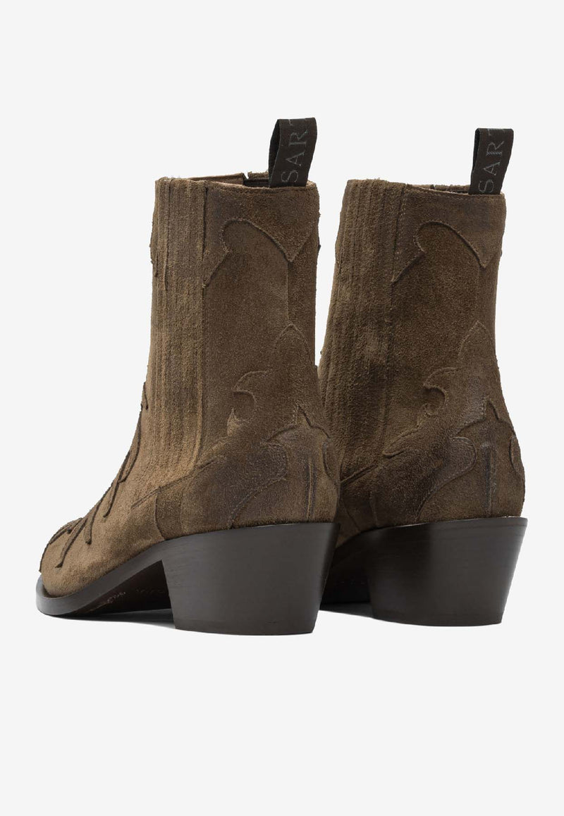 Sartore Suede Ankle Boots SR3645VELOURSANDALO_b9864d07-9fb6-4738-94fb-06d28f602d25