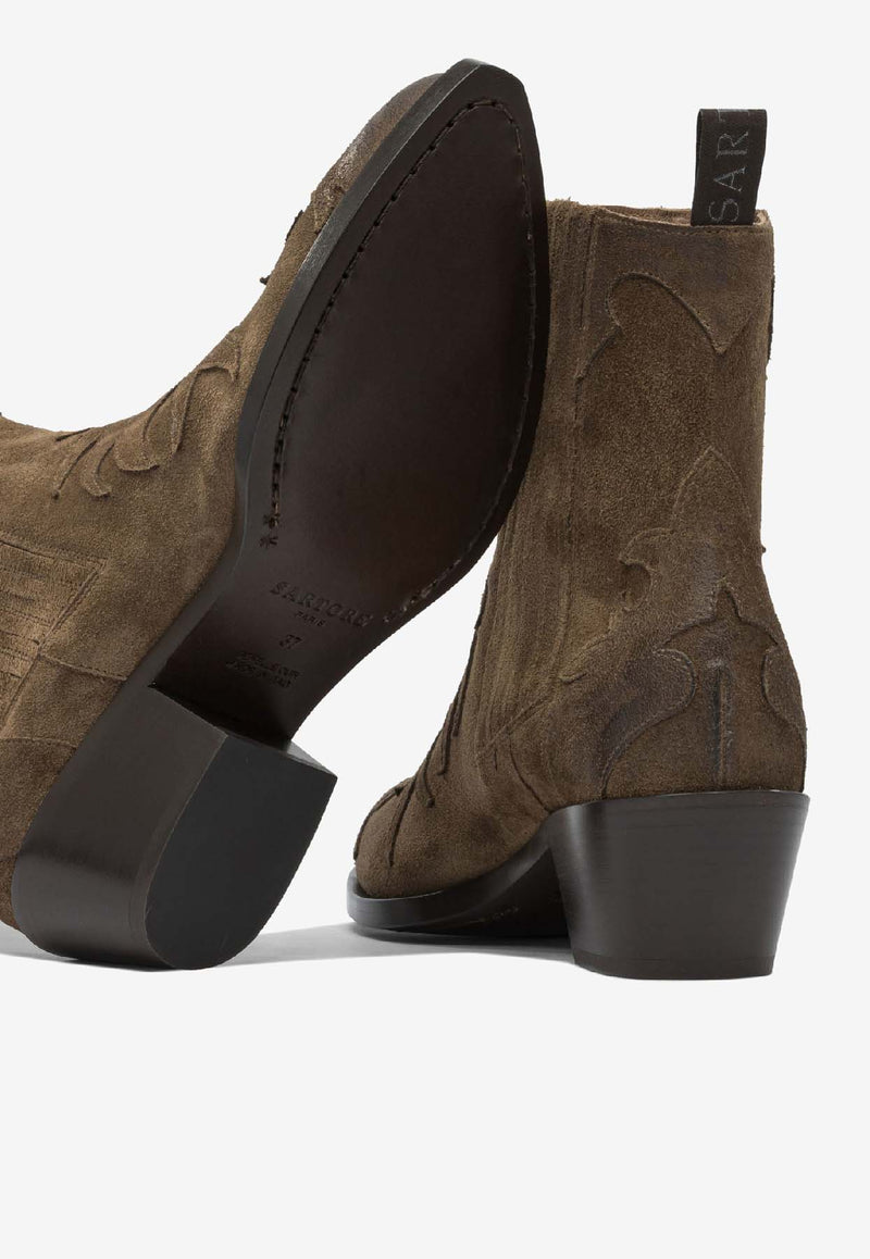 Sartore Suede Ankle Boots SR3645VELOURSANDALO_b9864d07-9fb6-4738-94fb-06d28f602d25