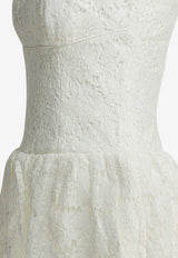 Self-Portrait Floral Lace Flared Mini Dress White AW25-088SA-WWHITE_7dfd36ff-21d5-4b69-bf2a-28e5a24217cb