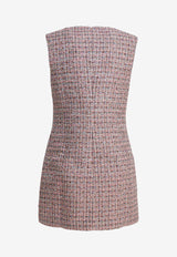 Self-Portrait Mini Boucle Tweed Dress Pink AW25-098S-PPINK_28878978-dda3-449a-947f-a81f81a2e663