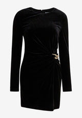Self-Portrait Embellished Velvet Mini Dress  Black AW25-128S-BBLACK_dfecd960-0f08-4419-97f6-b75d72264f21