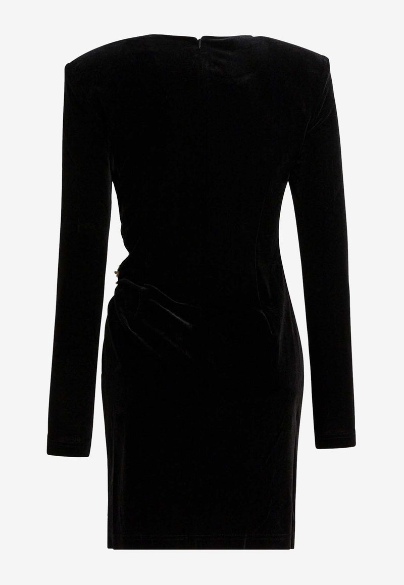 Self-Portrait Embellished Velvet Mini Dress  Black AW25-128S-BBLACK_dfecd960-0f08-4419-97f6-b75d72264f21