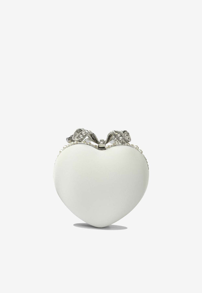 Self-Portrait Mini Heart-Shaped Pearl Clutch Cream AW25-307-CCREAM_4a7cbb39-2d3e-4a5b-9bce-a86fabfbabb6