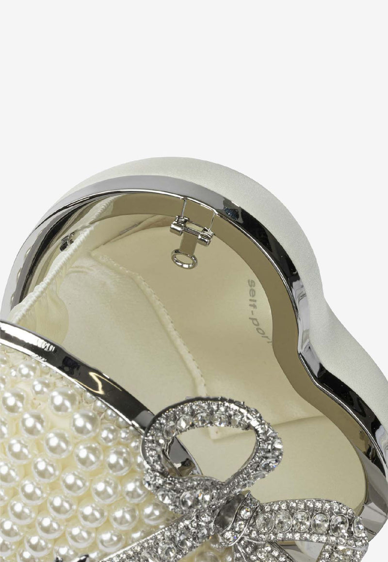 Self-Portrait Mini Heart-Shaped Pearl Clutch Cream AW25-307-CCREAM_4a7cbb39-2d3e-4a5b-9bce-a86fabfbabb6