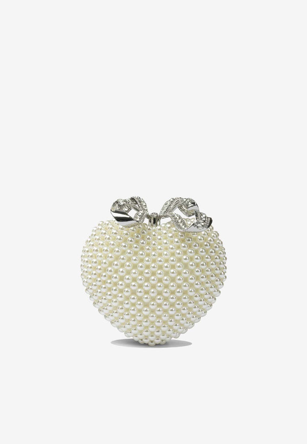 Self-Portrait Mini Heart-Shaped Pearl Clutch Cream AW25-307-CCREAM_4a7cbb39-2d3e-4a5b-9bce-a86fabfbabb6