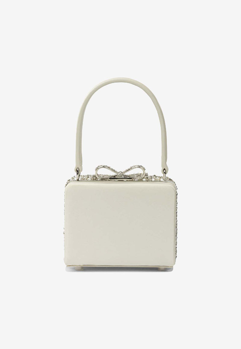 Self-Portrait Mini Pearl-Embellished Handbag Cream AW25-312-CCREAM_49eba9bd-d562-462f-adc3-35bab53efdbc