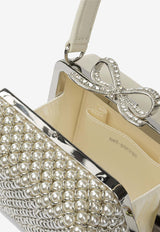 Self-Portrait Mini Pearl-Embellished Handbag Cream AW25-312-CCREAM_49eba9bd-d562-462f-adc3-35bab53efdbc