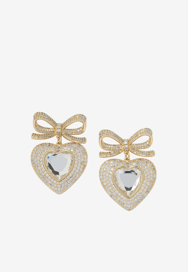 Self-Portrait Heart-Shaped Earrings with Crystal-Embellishment Gold AW25-615E-GDGOLD_14457f81-63f0-4ecb-b736-09dea9fcf075