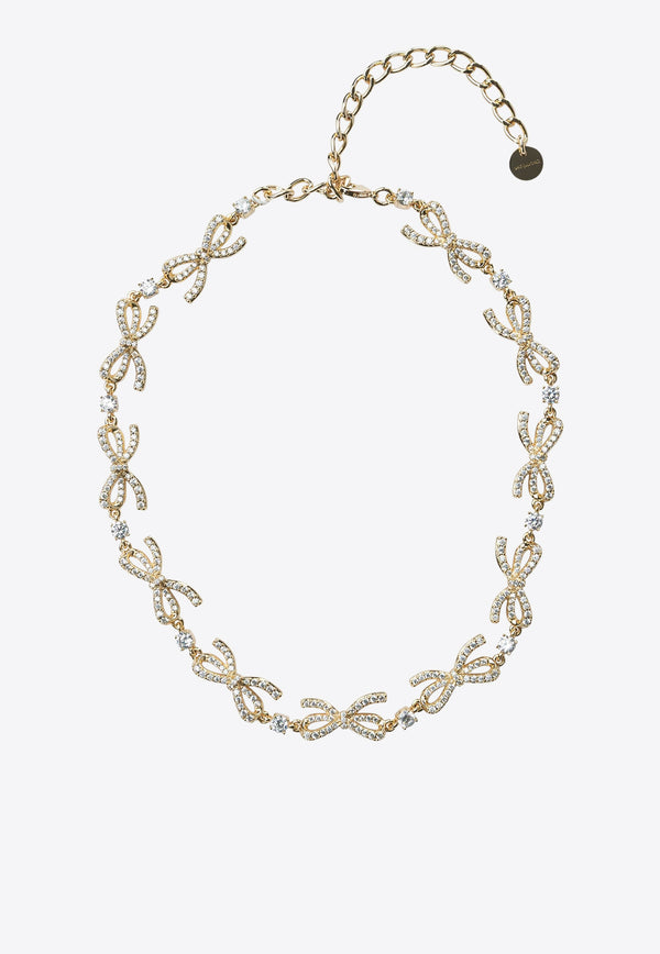 Self-Portrait Bow-Embellished Necklace Gold AW25-621N-GDGOLD_1ff1afad-72f8-4a85-b6be-535f62552cdf
