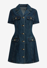 Self-Portrait Mini Denim Shirt Dress Blue AW25-807SB-BLBLUE_2dec9f03-4c94-4acb-b386-38006b17be68