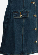 Self-Portrait Mini Denim Shirt Dress Blue AW25-807SB-BLBLUE_2dec9f03-4c94-4acb-b386-38006b17be68