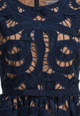 Self-Portrait Lace Mini Dress Blue PF25-013S-BLBLUE_82776