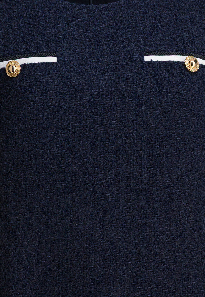 Self-Portrait Mini Belted Dress Blue PF25-034S-BLBLUE_82674